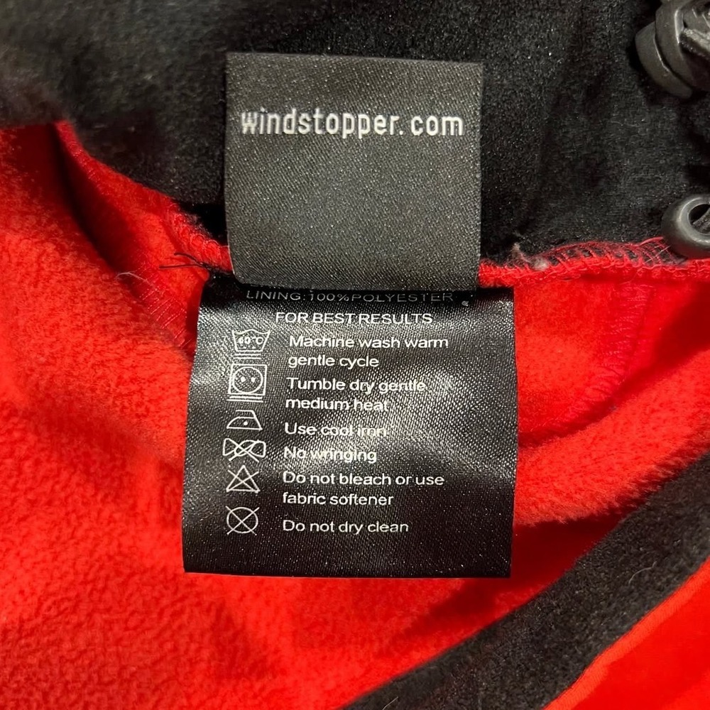 Arcteryx Gore Windstopper Softshell Jacket Womens M Red Fleece Lined Full Zip - Picture 10 of 11